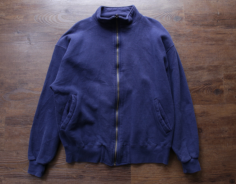 wax clothing USED / L.L.BEAN by RUSSEL ATHLETIC ZIP SWEAT