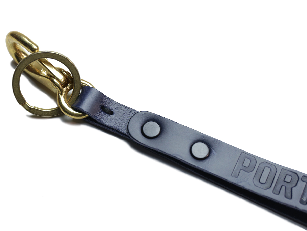 PORT LBC HOLIDAY 2016 COLLECTION LEATHER KEY RING color : Navy
