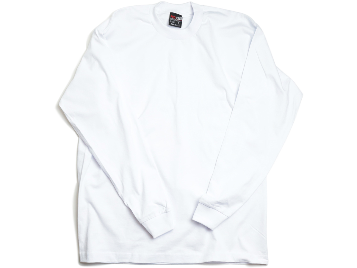 PRO-TAG / HEAVY WEIGHT LONG SLEEVE T - White