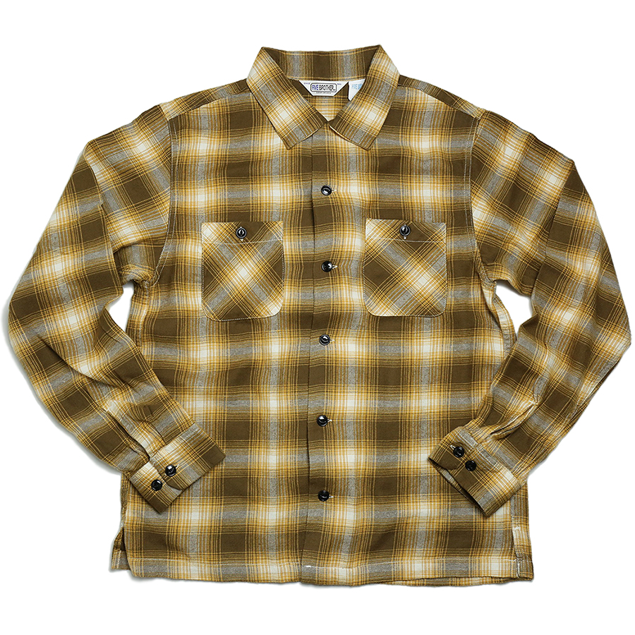 FIVE BROTHER 2016 AW LIGHT NEL ONE UP SHIRT color : Yellow Ombre 